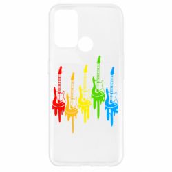 Чехол для Oppo A52/A72/A92 Разноцветные гитары - PrintSalon
