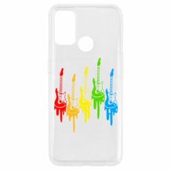 Чехол для Oppo A53/A32/A33 Разноцветные гитары - PrintSalon