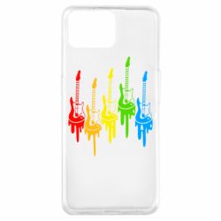 Чехол для Oppo A73 Разноцветные гитары - PrintSalon
