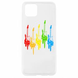 Чехол для Oppo A92s Разноцветные гитары - PrintSalon