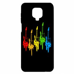 Чехол для Xiaomi Redmi Note 9S/9Pro/9Pro Max Разноцветные гитары - PrintSalon