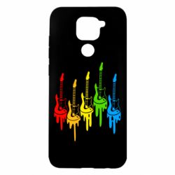 Чехол для Xiaomi Redmi Note 9/Redmi 10X Разноцветные гитары - PrintSalon