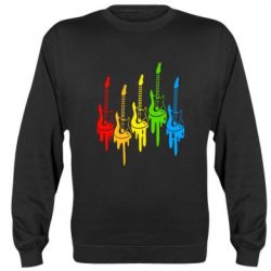 Cвитшот Разноцветные гитары