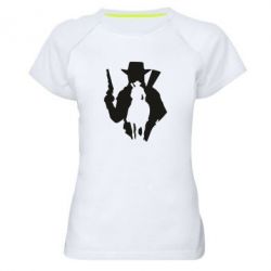 Женская футболка для спорта RDR silhouette - PrintSalon