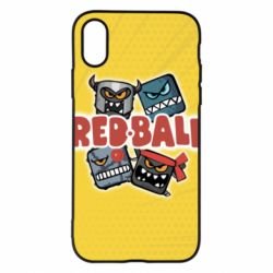 Чохол для iPhone X/Xs Red ball characters - PrintSalon