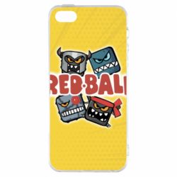 Чохол для iphone 5/5S/SE Red ball characters - PrintSalon