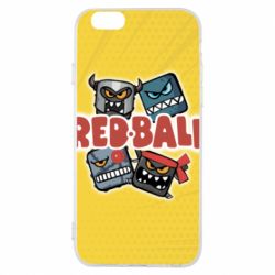 Чохол для iPhone 6/6S Red ball characters - PrintSalon