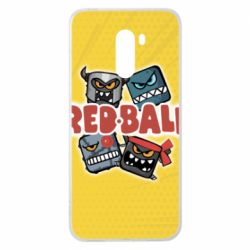 Чохол для Xiaomi Pocophone F1 Red ball characters - PrintSalon