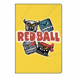 Блокнот з принтом Red ball characters
