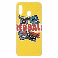 Чохол для Samsung A30 Red ball characters - PrintSalon