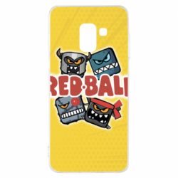 Чохол для Samsung A8 2018 Red ball characters - PrintSalon