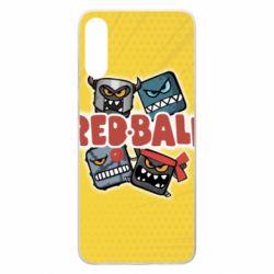 Чохол для Samsung A70 Red ball characters - PrintSalon
