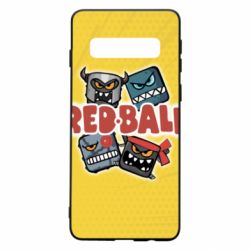Чохол для Samsung S10 Red ball characters - PrintSalon