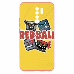 Чохол для Xiaomi Redmi 9 Red ball characters - PrintSalon