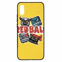 Чохол для Xiaomi Redmi 9a Red ball characters - PrintSalon