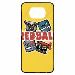 Чохол для Xiaomi Poco X3 Red ball characters - PrintSalon