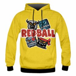 Чоловіче 3D худі Red ball characters - PrintSalon