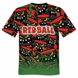 Чоловіча футболка 3D Red ball fill - PrintSalon