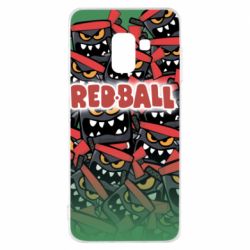 Чохол для Samsung A8 2018 Red ball fill - PrintSalon