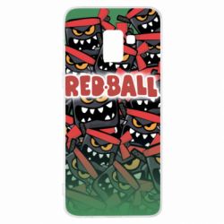 Чохол для Samsung A8+ 2018 Red ball fill - PrintSalon