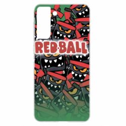 Чохол для Samsung S21+ Red ball fill - PrintSalon