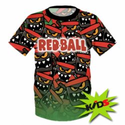 Дитяча 3D футболка Red ball fill - PrintSalon