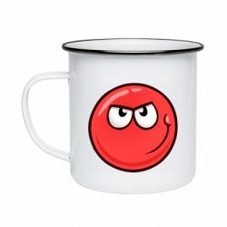 Кружка эмалированная Red Ball game - PrintSalon