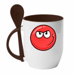 Чашка с ложкой Red Ball game - PrintSalon