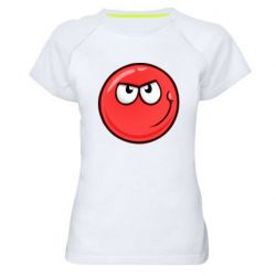 Женская футболка для спорта Red Ball game - PrintSalon