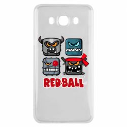 Чехол для Samsung J7 2016 Red ball heroes - PrintSalon