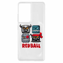 Чехол для Samsung S21 Ultra Red ball heroes - PrintSalon