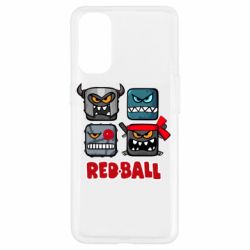 Чехол для Oppo Reno 4 Red ball heroes - PrintSalon