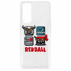 Чехол для Oppo Reno 4 Pro Red ball heroes - PrintSalon