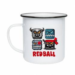 Кружка эмалированная Red ball heroes - PrintSalon