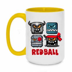 Чашка двухцветная 420ml Red ball heroes - PrintSalon