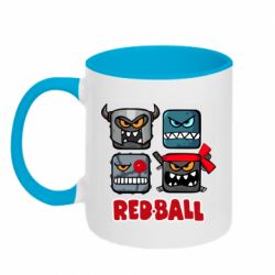 Чашка двухцветная 320ml Red ball heroes - PrintSalon