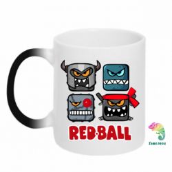 Чашка-хамелеон Red ball heroes - PrintSalon