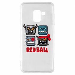 Чехол для Samsung A8 2018 Red ball heroes - PrintSalon