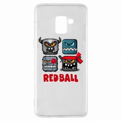 Чехол для Samsung A8+ 2018 Red ball heroes - PrintSalon