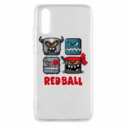 Чехол для Huawei P20 Red ball heroes - PrintSalon