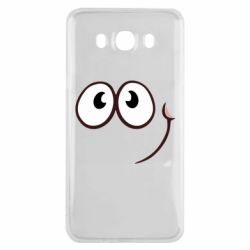 Чехол для Samsung J7 2016 Red ball smile - PrintSalon