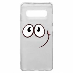 Чехол для Samsung S10+ Red ball smile - PrintSalon