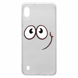 Чехол для Samsung A10 Red ball smile - PrintSalon