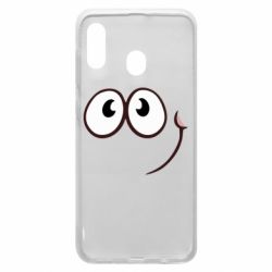 Чехол для Samsung A30 Red ball smile - PrintSalon