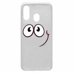 Чехол для Samsung A40 Red ball smile - PrintSalon