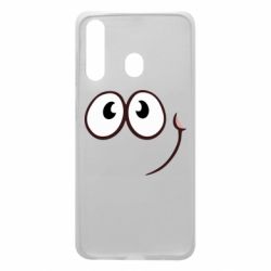 Чехол для Samsung A60 Red ball smile - PrintSalon