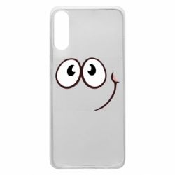 Чехол для Samsung A70 Red ball smile - PrintSalon