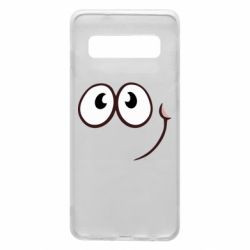 Чехол для Samsung S10 Red ball smile - PrintSalon