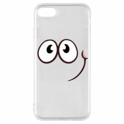 Чехол для iPhone SE 2020 Red ball smile - PrintSalon