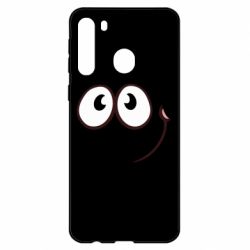 Чехол для Samsung A21 Red ball smile - PrintSalon